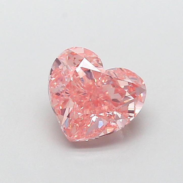 1.69 Ct. Fancy Intense  Pink Heart Lab Grown Diamond