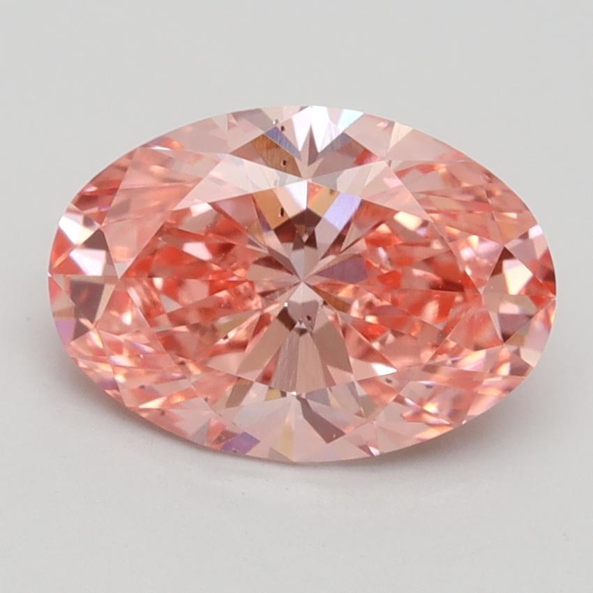 2.08 Ct. Fancy Vivid Pink Oval Lab Grown Diamond