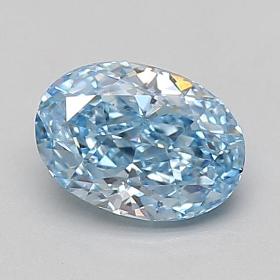 1.03 Ct. Fancy Vivid Blue Oval Lab Grown Diamond