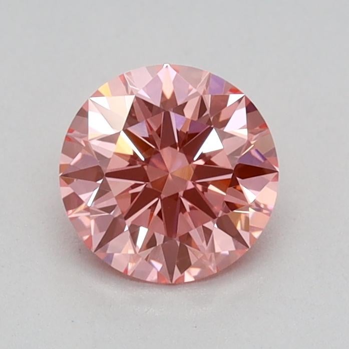 0.51 Ct. Fancy Vivid Pink Round Lab Grown Diamond