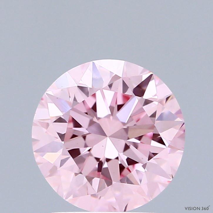 1.95 Ct. Fancy Vivid Pink Round Lab Grown Diamond