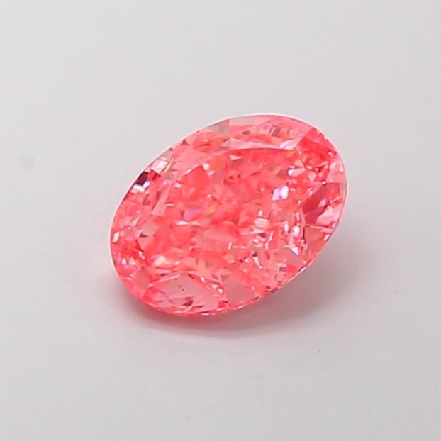 1.68 Ct. Fancy Vivid Pink Oval Lab Grown Diamond