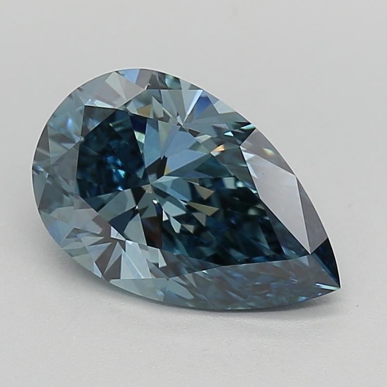 2.08 Ct. Fancy Vivid  Blue Pear Lab Grown Diamond