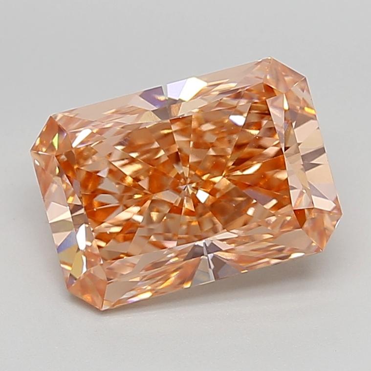 4.01 Ct. Fancy Vivid  Orange Radiant Lab Grown Diamond