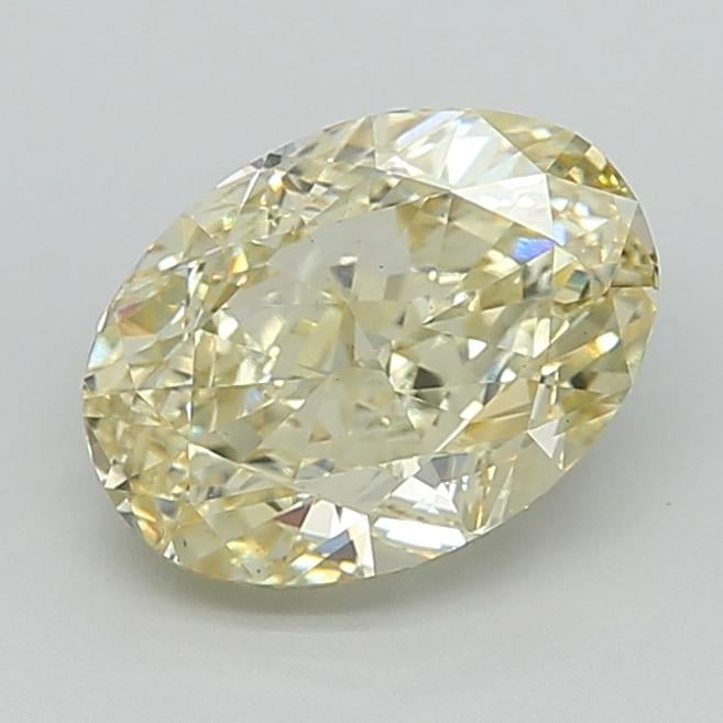 3.09 Ct. Fancy  Yellow Oval Lab Grown Diamond