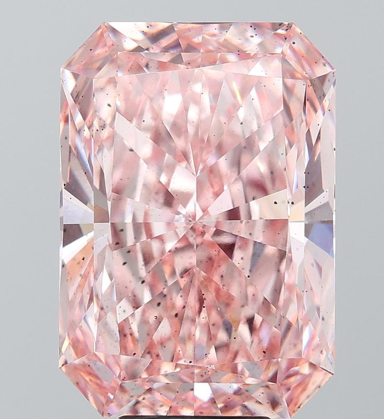 9.78 Ct. Fancy Vivid Pink Radiant Lab Grown Diamond