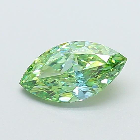 1.01 Ct. Fancy Vivid Green Marquise Lab Grown Diamond