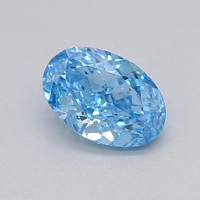 0.31 Ct. Fancy Vivid  Blue Oval Lab Grown Diamond