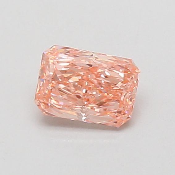0.53 Ct. Fancy Vivid Pink Radiant Lab Grown Diamond