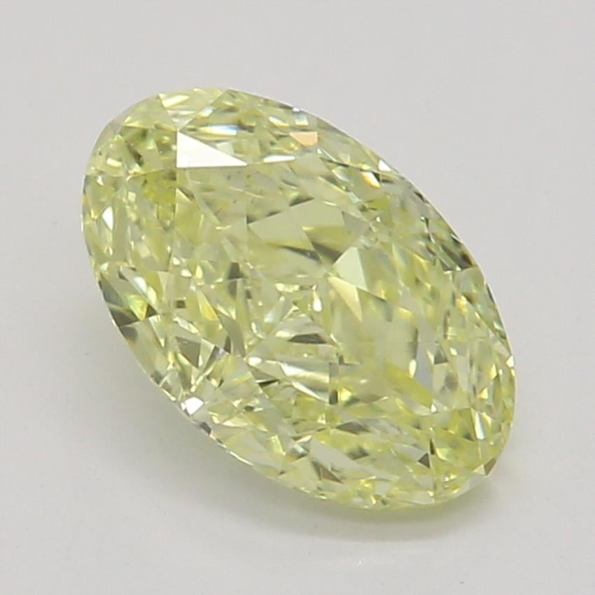 0.64 Ct. Fancy Yellow Oval Diamond