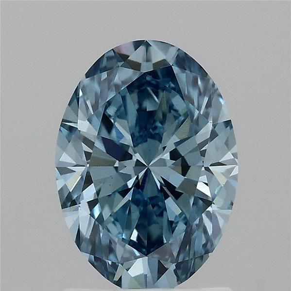 1.51 Ct. Fancy Vivid  Blue Oval Lab Grown Diamond
