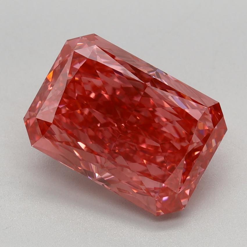 3.10 Ct. Fancy Vivid Pink Radiant Lab Grown Diamond