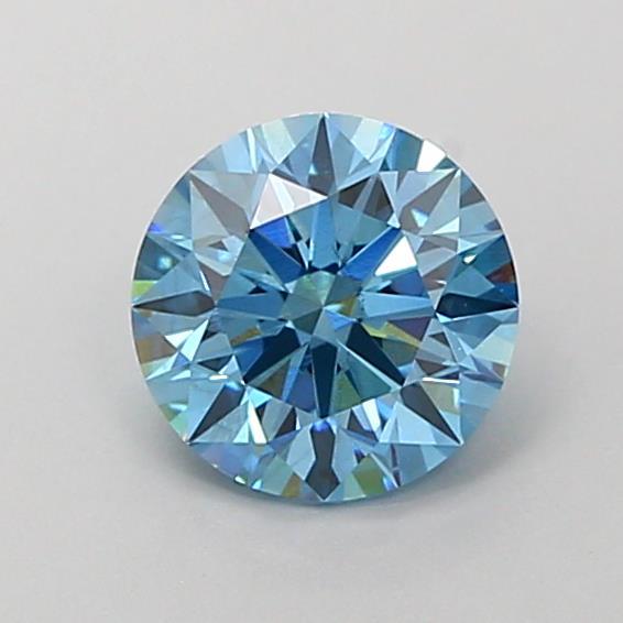 1.08 Ct. Fancy Vivid  Blue Round Lab Grown Diamond