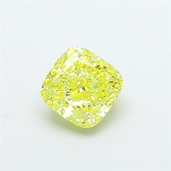 1.52 Ct. Fancy Intense  Yellow Cushion Lab Grown Diamond