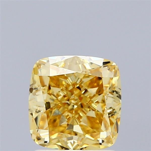 1.65 Ct. Fancy Intense Yellow Cushion Lab Grown Diamond