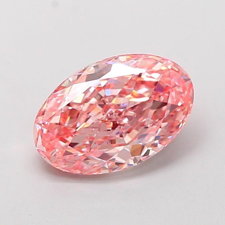 2.28 Ct. Fancy Vivid Pink Oval Lab Grown Diamond
