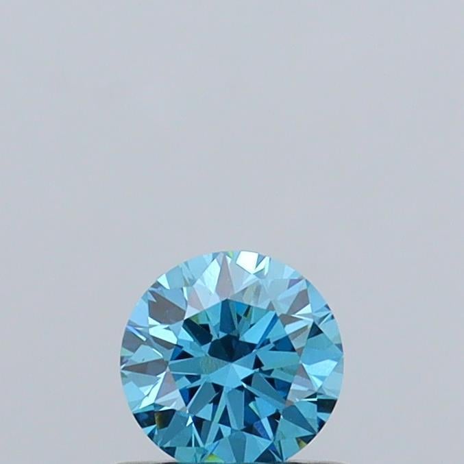 0.51 Ct. Fancy Vivid  Blue Round Lab Grown Diamond