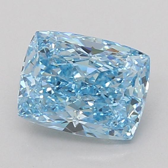 1.54 Ct. Fancy Vivid Blue Cushion Lab Grown Diamond