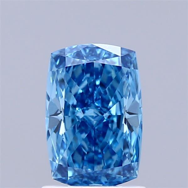 1.32 Ct. Fancy Vivid Blue Cushion Lab Grown Diamond