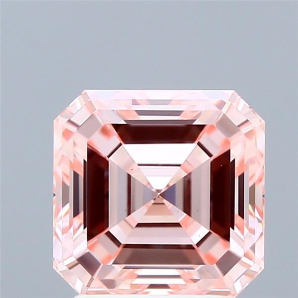 3.10 Ct. Fancy Intense Pink Asscher Lab Grown Diamond