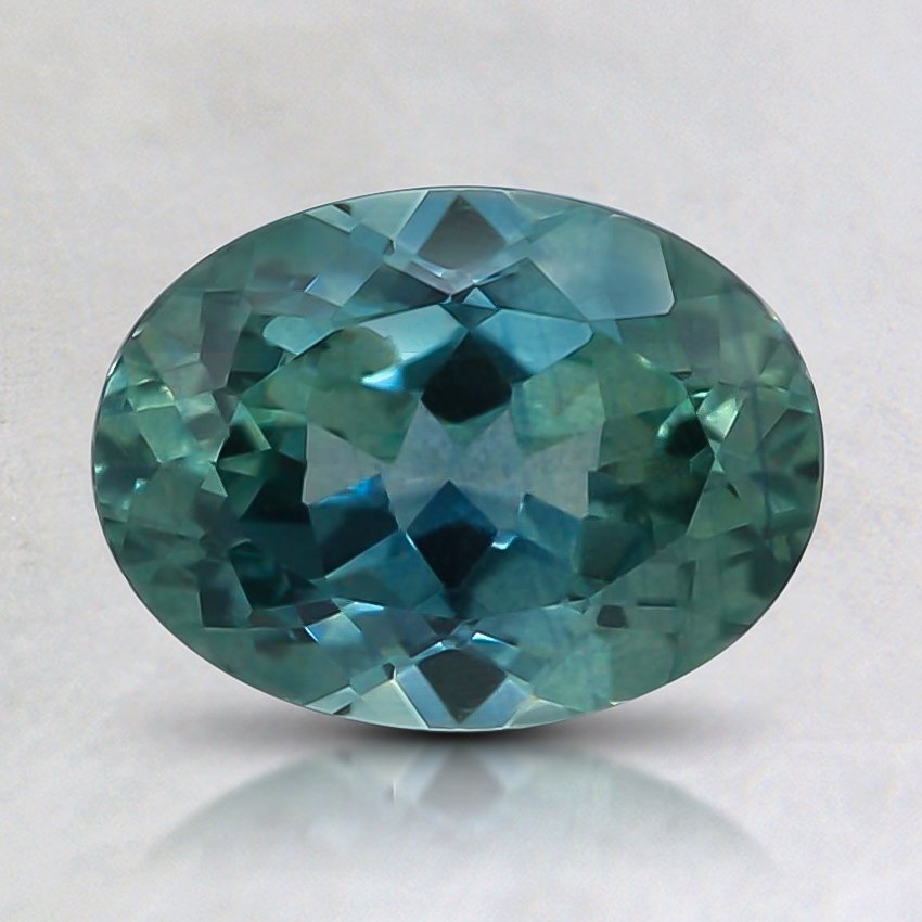 8.1x6mm Premium Teal Oval Sapphire