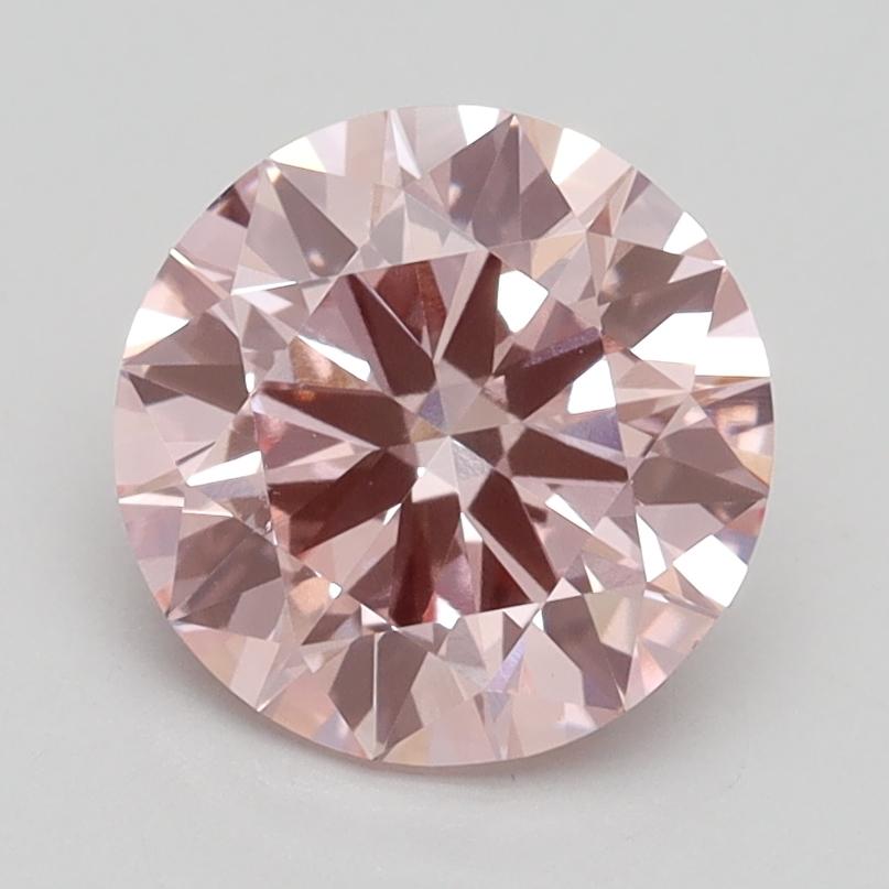 1.92 Ct. Fancy Intense Pink Round Lab Grown Diamond