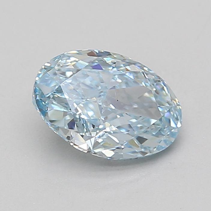 1.92 Ct. Fancy Intense Blue Oval Lab Grown Diamond