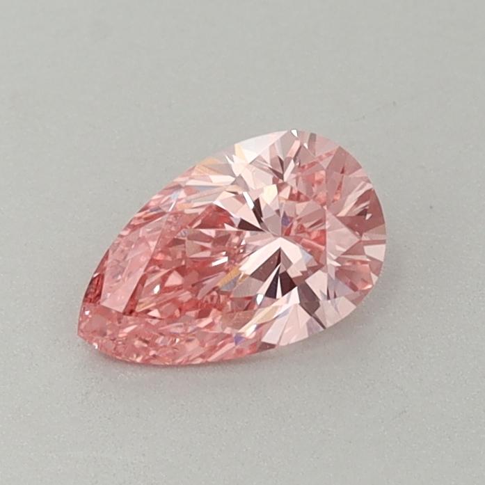0.47 Ct. Fancy Vivid  Pink Pear Lab Grown Diamond