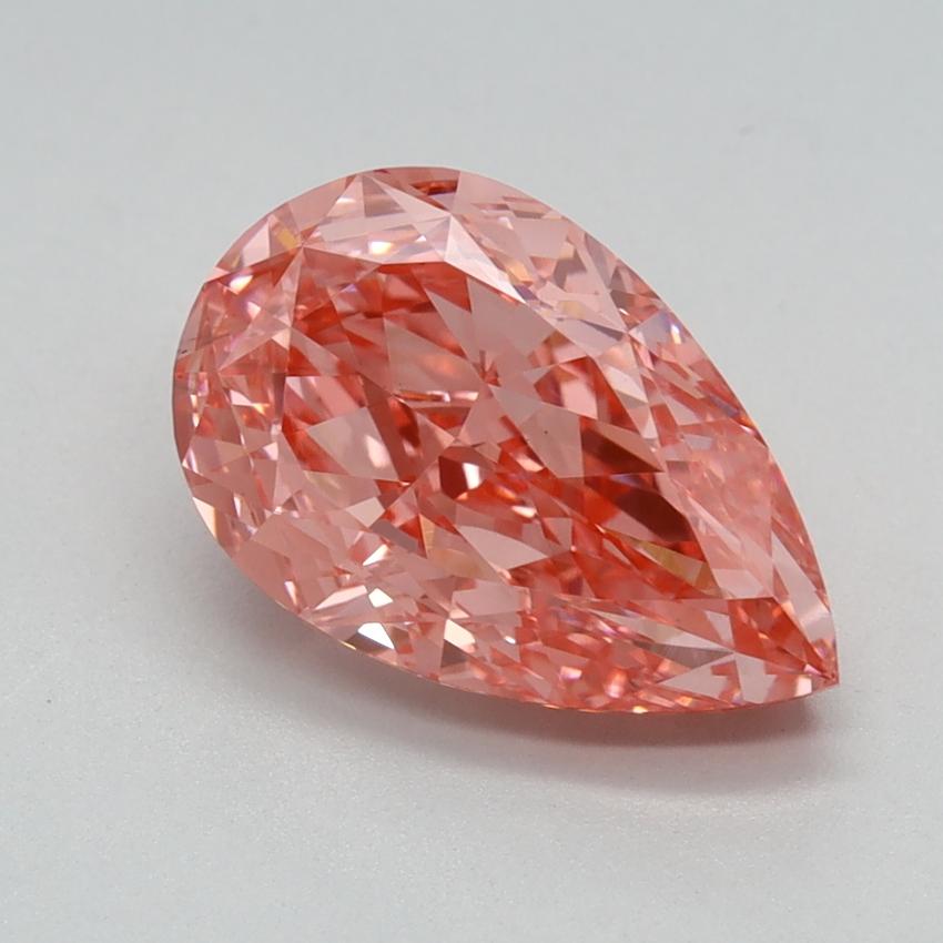 2.23 Ct. Fancy Vivid Pink Pear Lab Grown Diamond