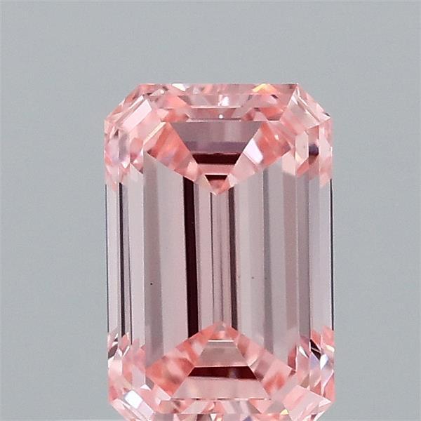 0.51 Ct. Fancy Vivid Pink Emerald Lab Grown Diamond