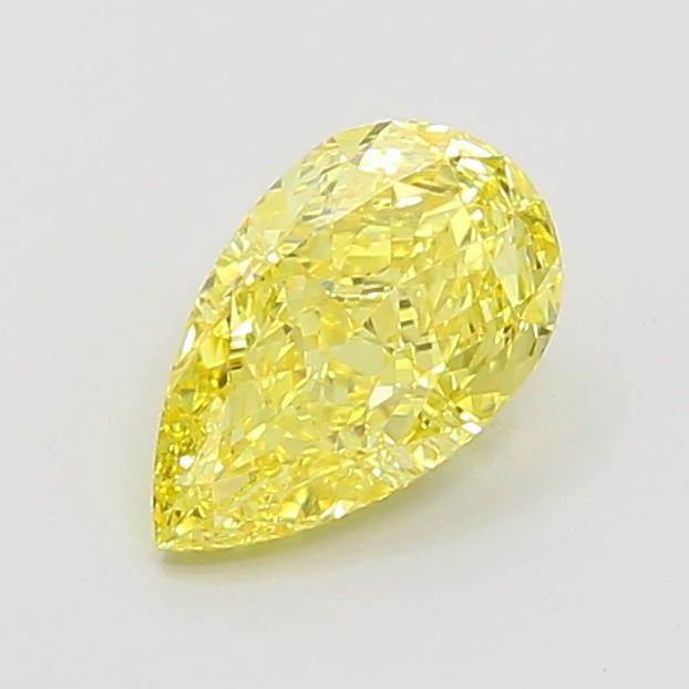 1.41 Ct. Fancy Vivid Yellow Pear Lab Grown Diamond
