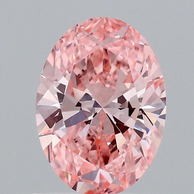 1.00 Ct. Fancy Vivid Pink Oval Lab Grown Diamond