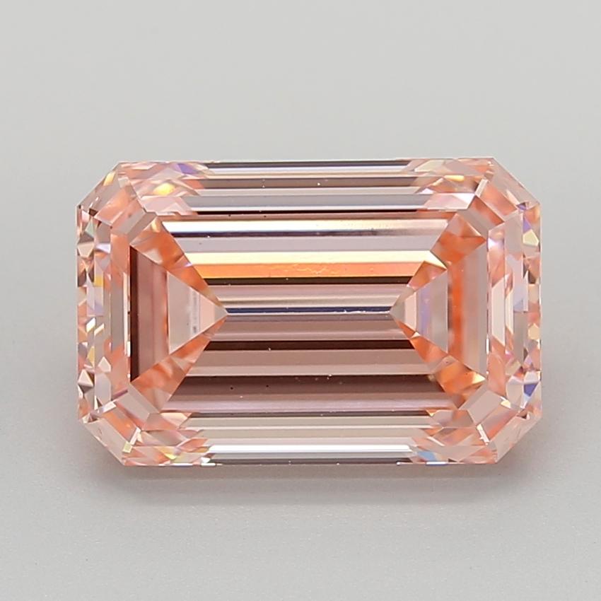 5.08 Ct. Fancy Vivid  Pink Emerald Lab Grown Diamond