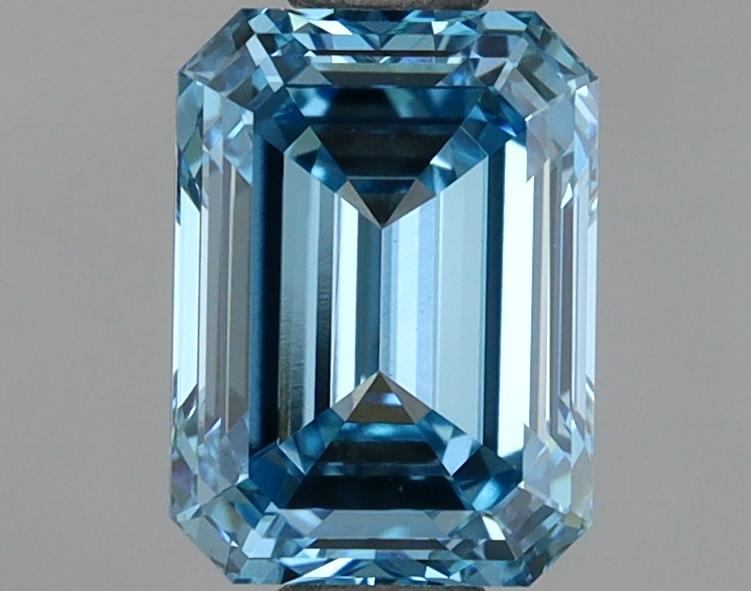 1.44 Ct. Fancy Vivid  Blue Emerald Lab Grown Diamond
