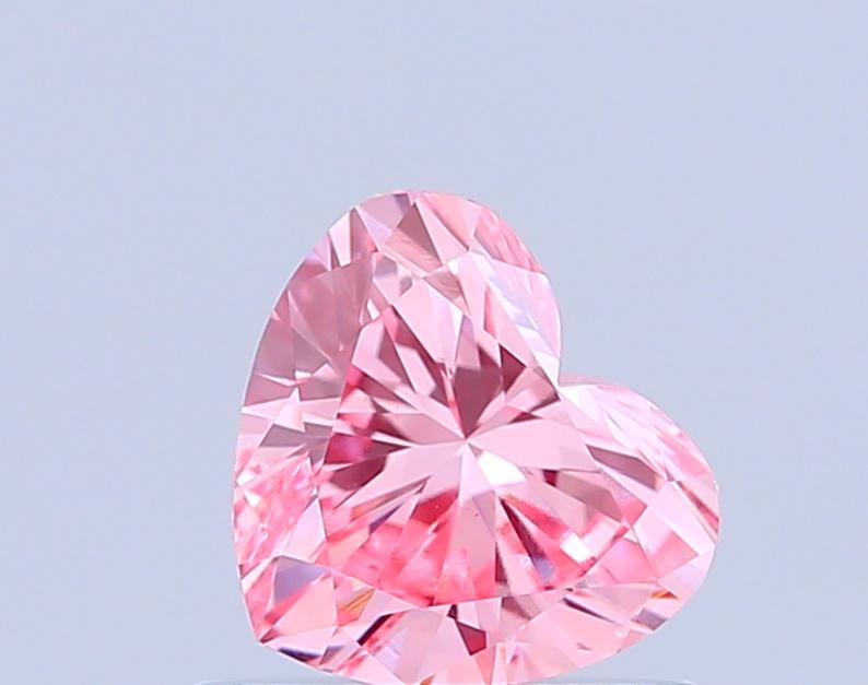 0.66 Ct. Fancy Vivid Pink Heart Lab Grown Diamond
