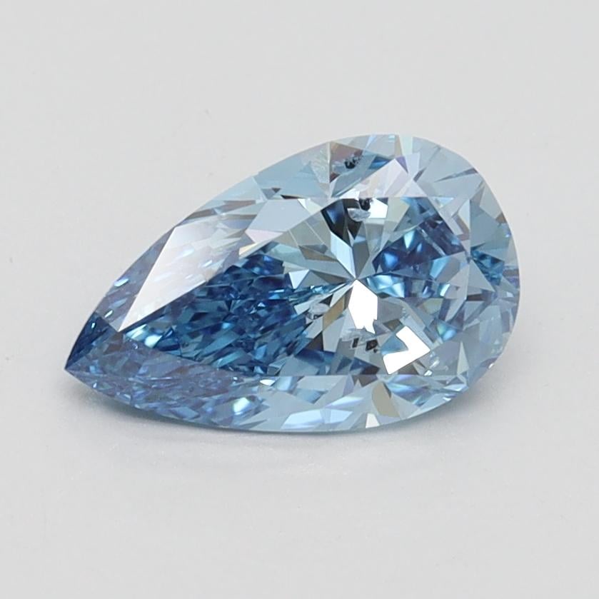 1.01 Ct. Fancy Vivid Blue Pear Lab Grown Diamond