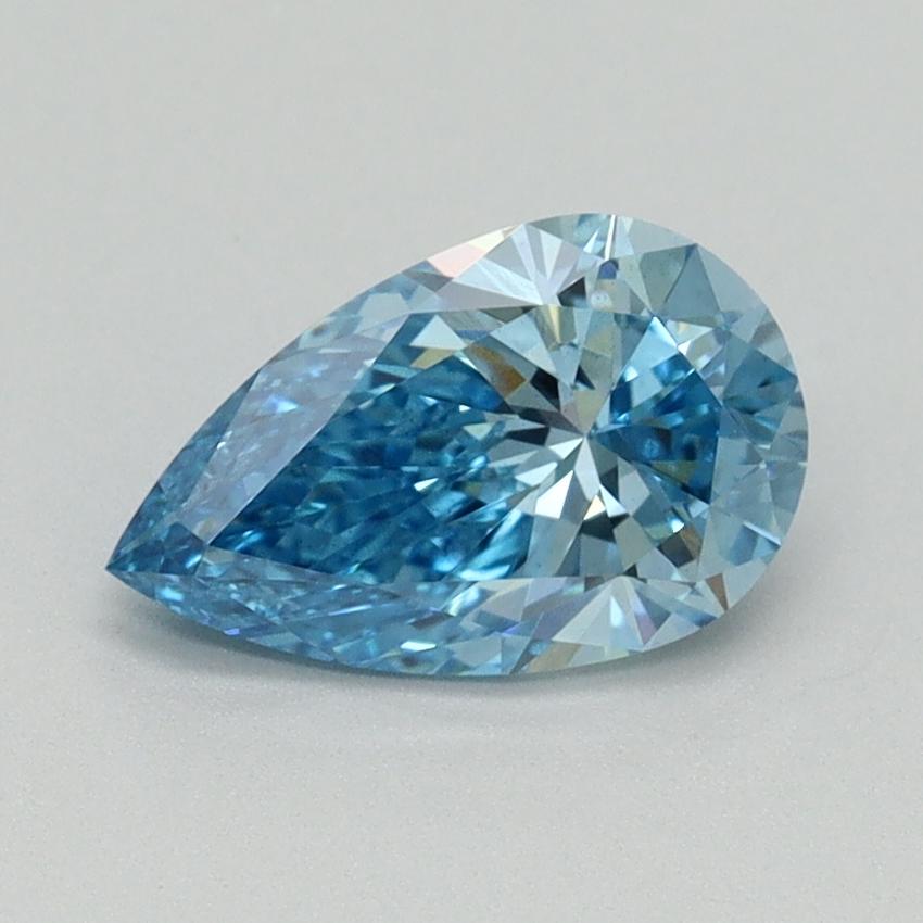 1.03 Ct. Fancy Vivid Blue Pear Lab Grown Diamond