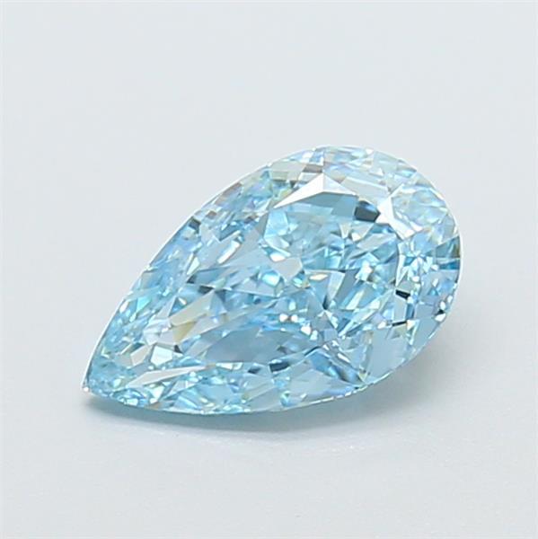 1.28 Ct. Fancy Vivid  Blue Pear Lab Grown Diamond