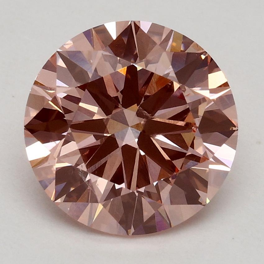 2.29 Ct. Fancy Intense Pink Round Lab Grown Diamond