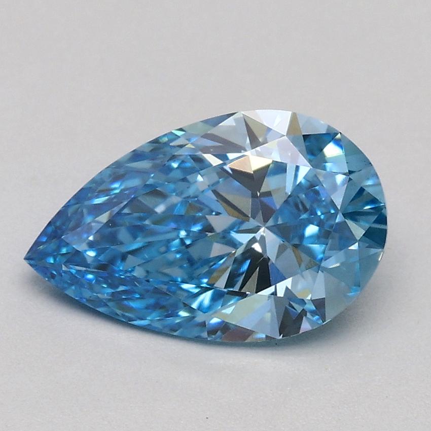 1.00 Ct. Fancy Vivid Blue Pear Lab Grown Diamond