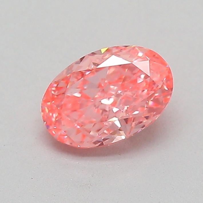 0.55 Ct. Fancy Vivid  Pink Oval Lab Grown Diamond