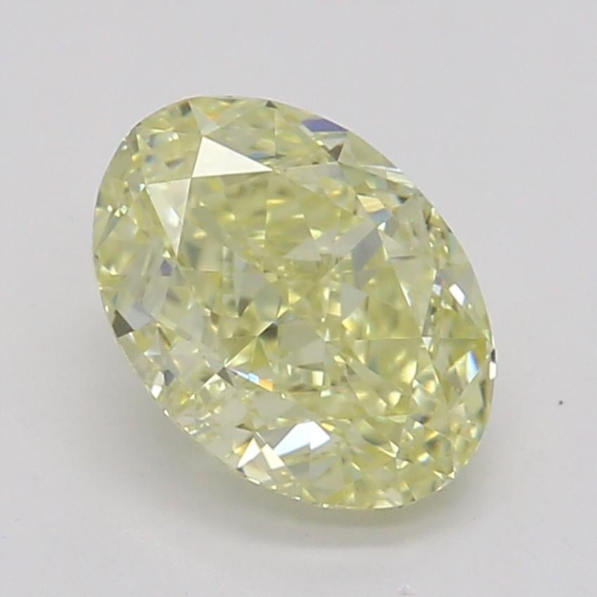0.70 Ct. Fancy Yellow Oval Diamond