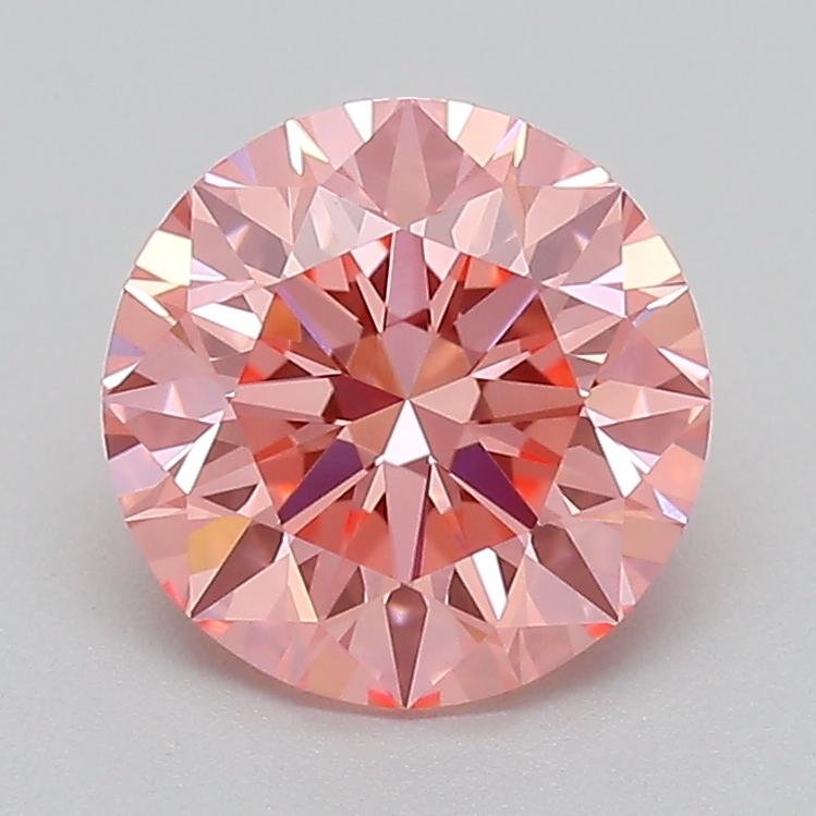 1.05 Ct. Fancy Vivid  Pink Round Lab Grown Diamond