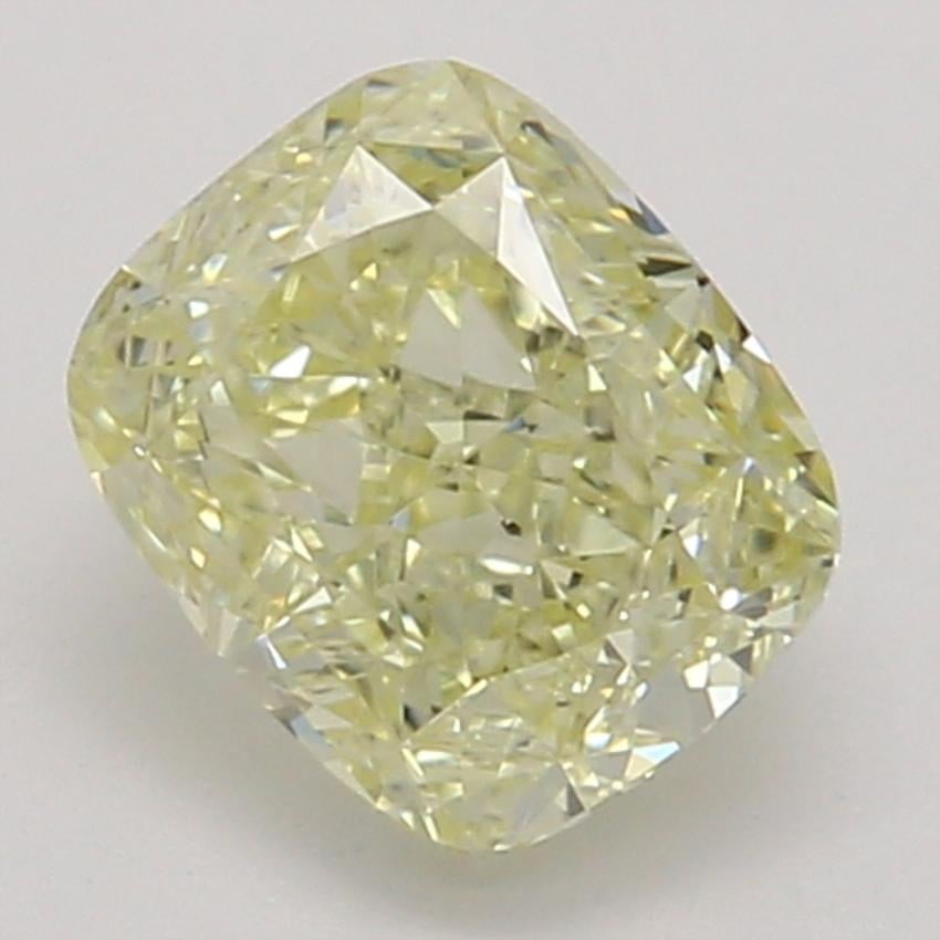 0.51 Ct. Fancy Light Yellow Cushion Diamond