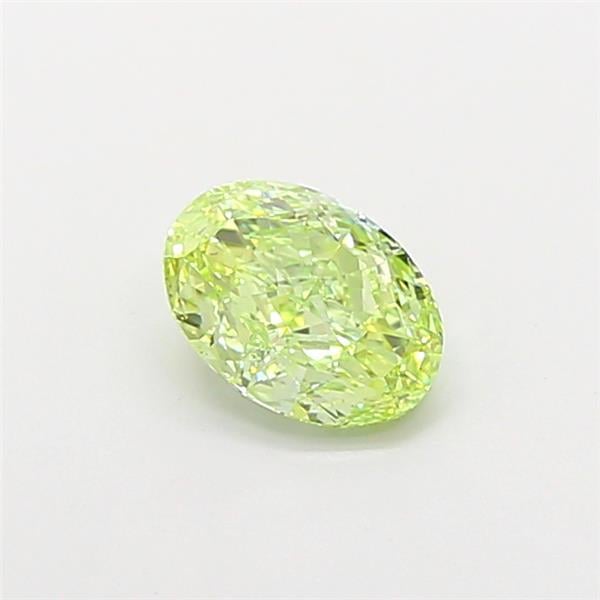 1.18 Ct. Fancy Vivid Green Oval Lab Grown Diamond
