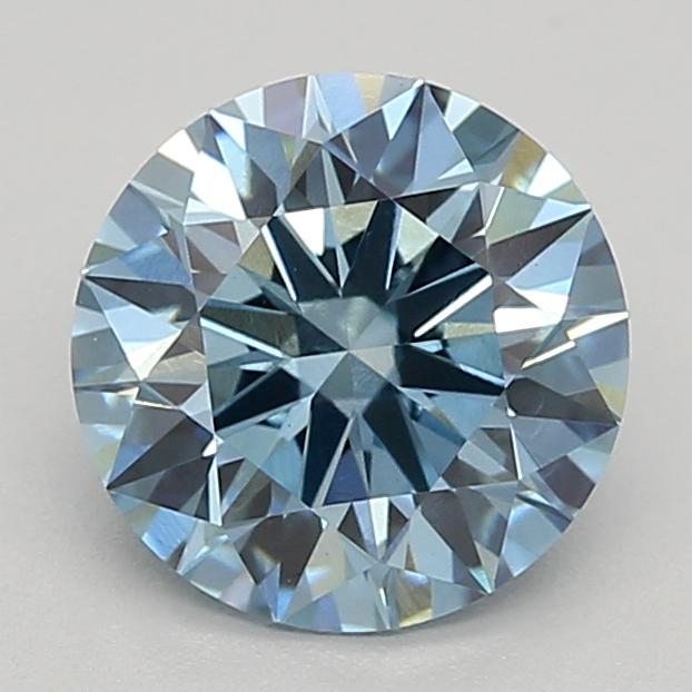 1.05 Ct. Fancy Vivid Blue Round Lab Grown Diamond