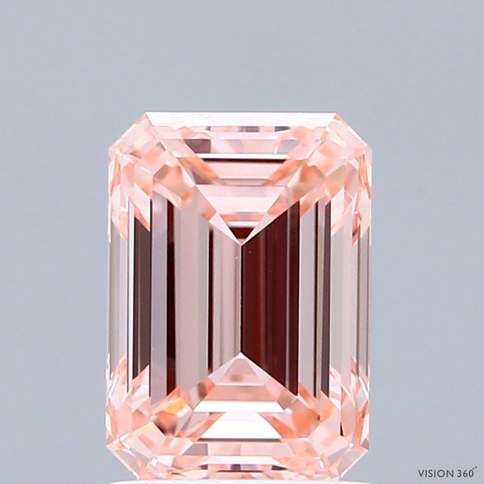 1.89 Ct. Fancy Intense Pink Emerald Lab Grown Diamond