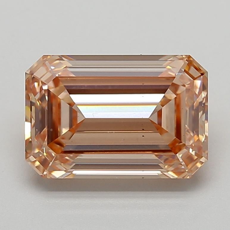 4.61 Ct. Fancy Intense Brownish Pink Emerald Lab Grown Diamond