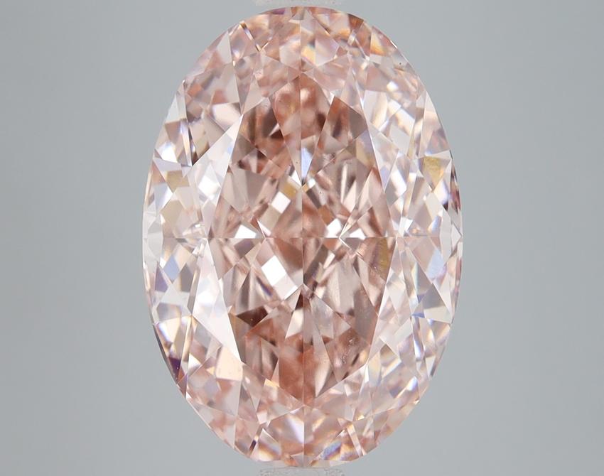 8.08 Ct. Fancy Intense Pink Oval Lab Grown Diamond