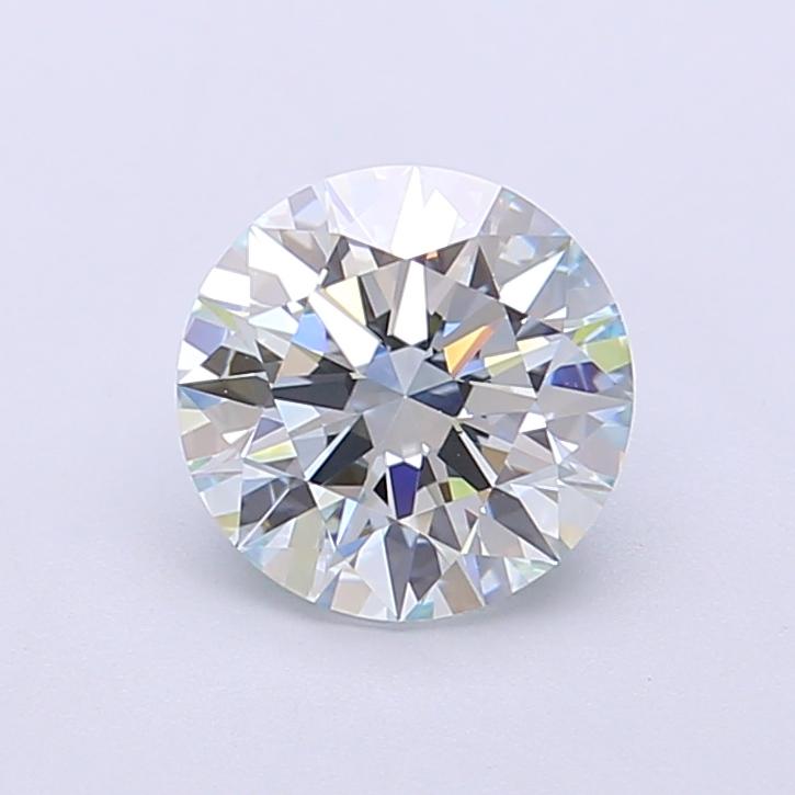 1.34 Ct. Fancy Light  Green Round Lab Grown Diamond